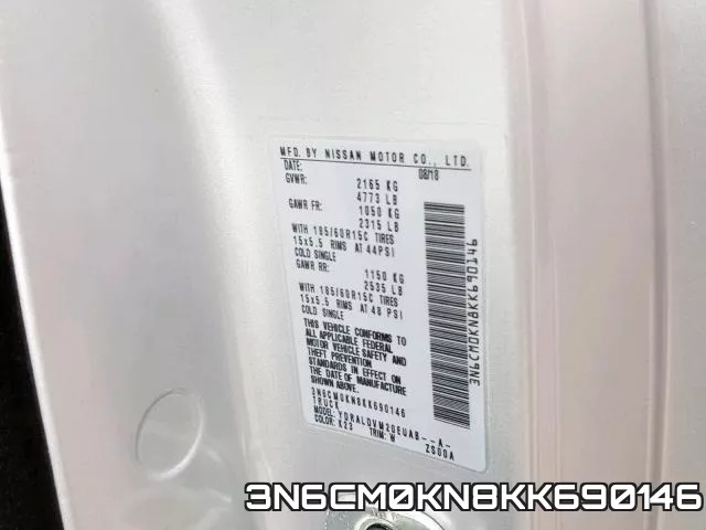 3N6CM0KN8KK690146 фото 2