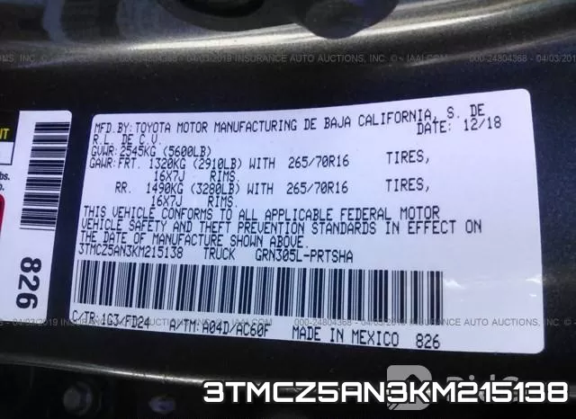 3TMCZ5AN3KM215138 фото 9
