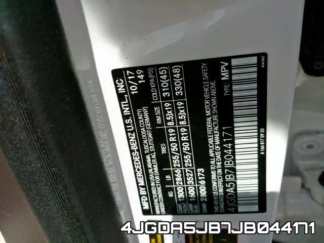 4JGDA5JB7JB044171 фото 2