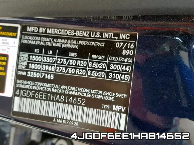 4JGDF6EE1HA814652 фото 2