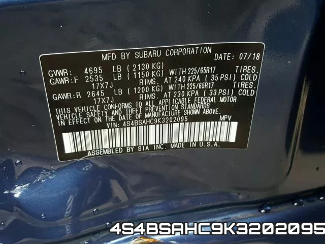 4S4BSAHC9K3202095 фото 2