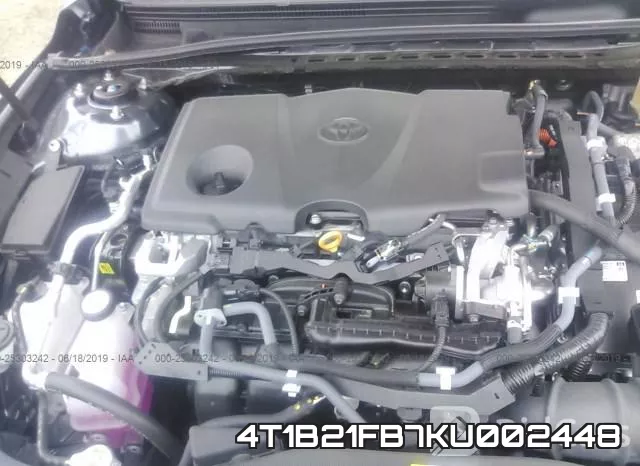 4T1B21FB7KU002448 фото 2