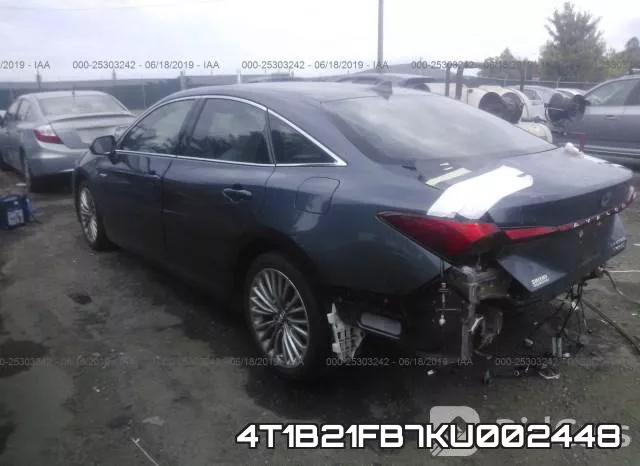 4T1B21FB7KU002448 фото 4
