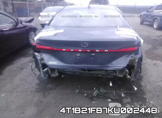 4T1B21FB7KU002448 фото 7