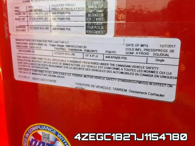 4ZEGC1827J1154780 фото 2