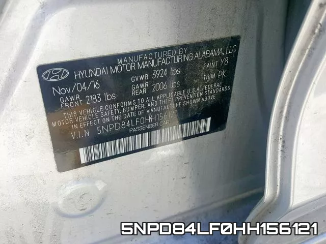 5NPD84LF0HH156121 фото 2