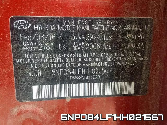 5NPD84LF1HH021567 фото 2