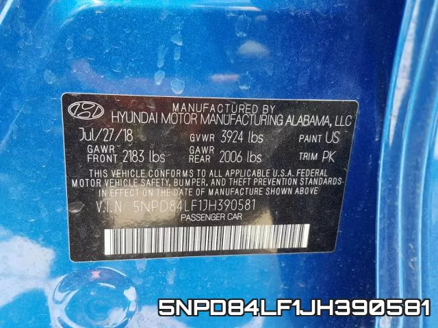 5NPD84LF1JH390581 фото 2