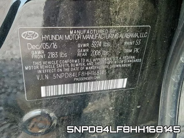 5NPD84LF8HH168145 фото 2