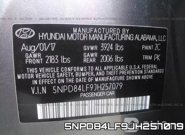 5NPD84LF9JH257079 фото 10