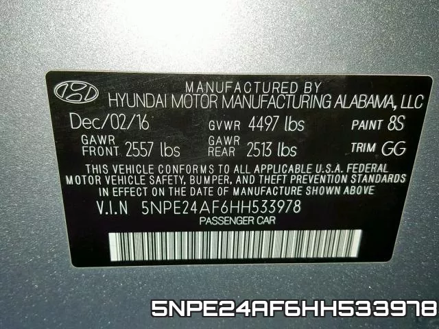 5NPE24AF6HH533978 фото 2