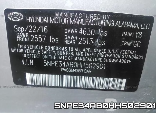 5NPE34AB0HH502901 фото 10