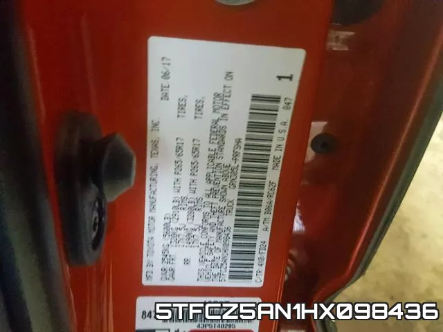 5TFCZ5AN1HX098436 фото 2