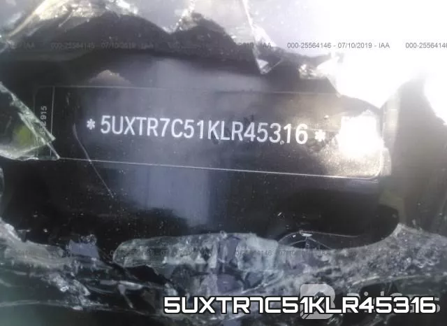 5UXTR7C51KLR45316 фото 10