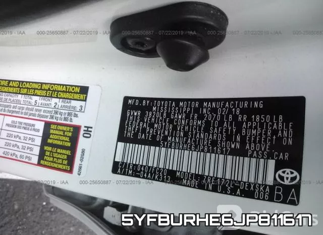 5YFBURHE6JP811617 фото 10