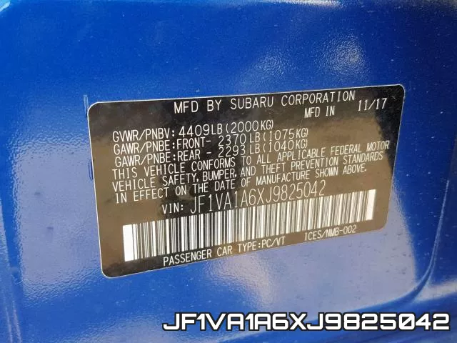 JF1VA1A6XJ9825042 фото 2