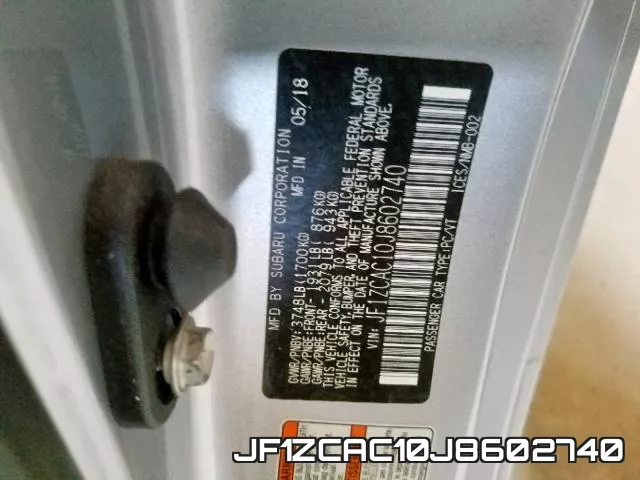 JF1ZCAC10J8602740 фото 2