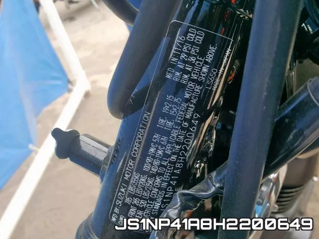 JS1NP41A8H2200649 фото 2