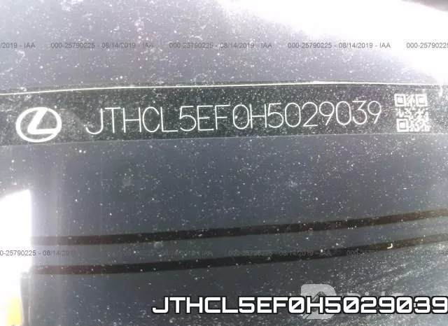 JTHCL5EF0H5029039 фото 10