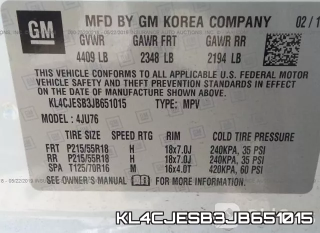 KL4CJESB3JB651015 фото 10