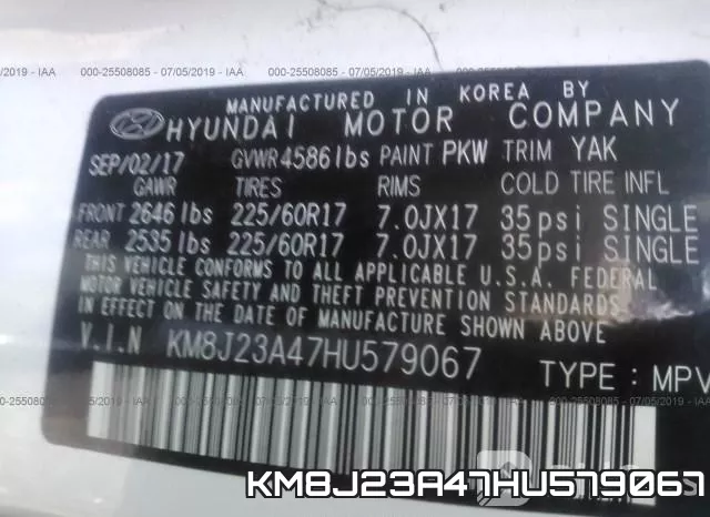 KM8J23A47HU579067 фото 9