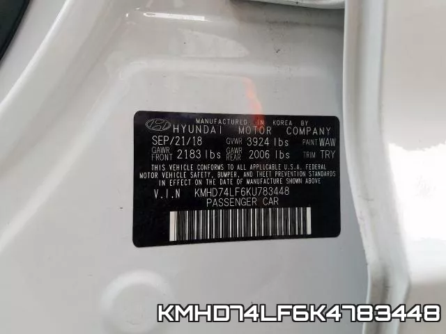 KMHD74LF6K4783448 фото 2