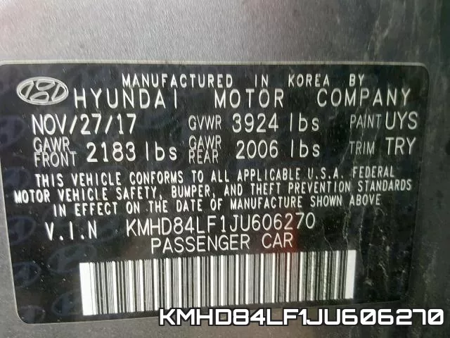 KMHD84LF1JU606270 фото 2