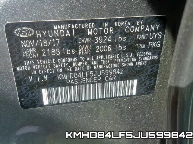 KMHD84LF5JU599842 фото 2