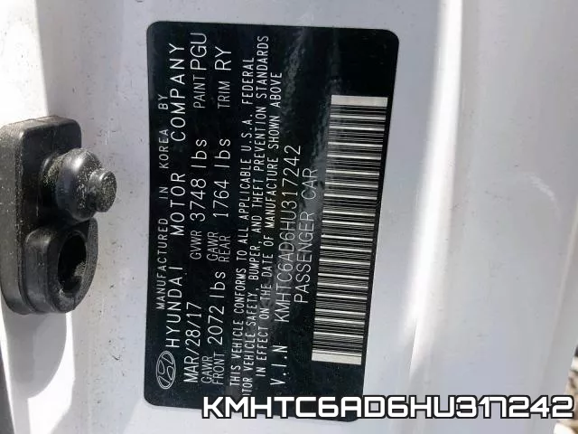 KMHTC6AD6HU317242 фото 2