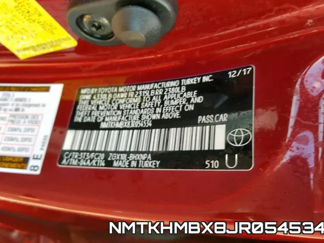 NMTKHMBX8JR054534 фото 2