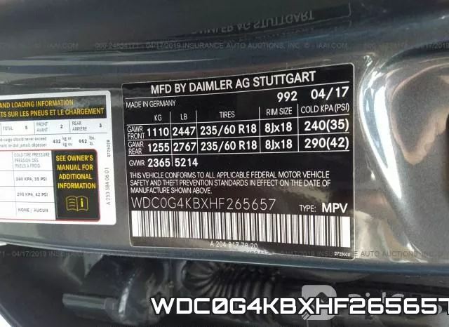 WDC0G4KBXHF265657 фото 10