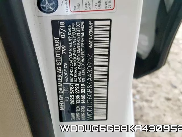 WDDUG6GB8KA430952 фото 2