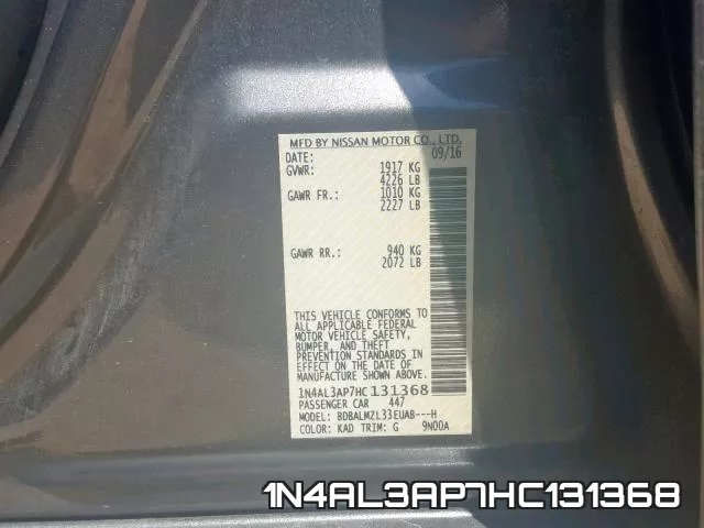 1N4AL3AP7HC131368 фото 2