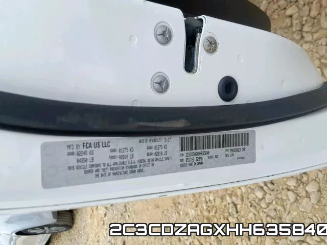 2C3CDZAGXHH635840 фото 2