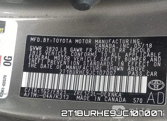 2T1BURHE9JC107007 фото 10