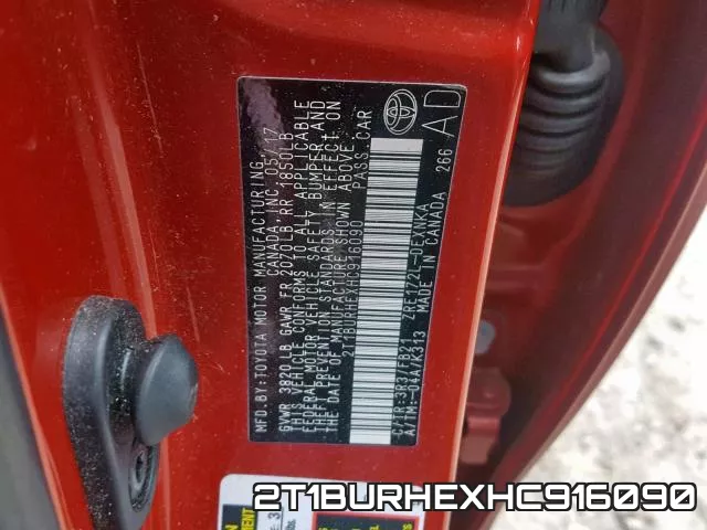 2T1BURHEXHC916090 фото 2