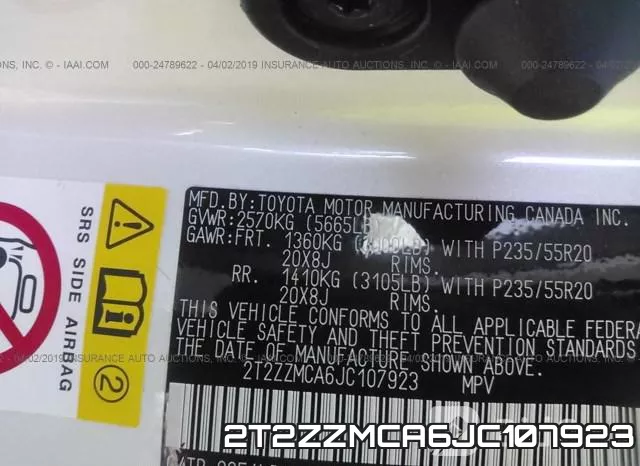 2T2ZZMCA6JC107923 фото 10