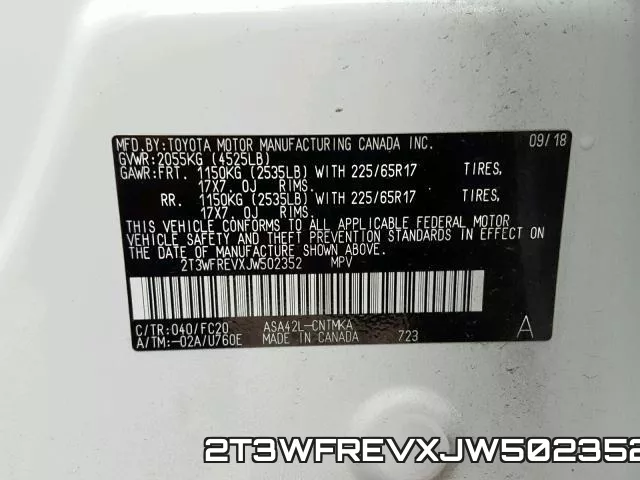 2T3WFREVXJW502352 фото 2