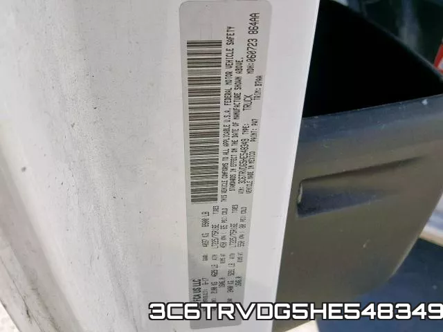 3C6TRVDG5HE548349 фото 2