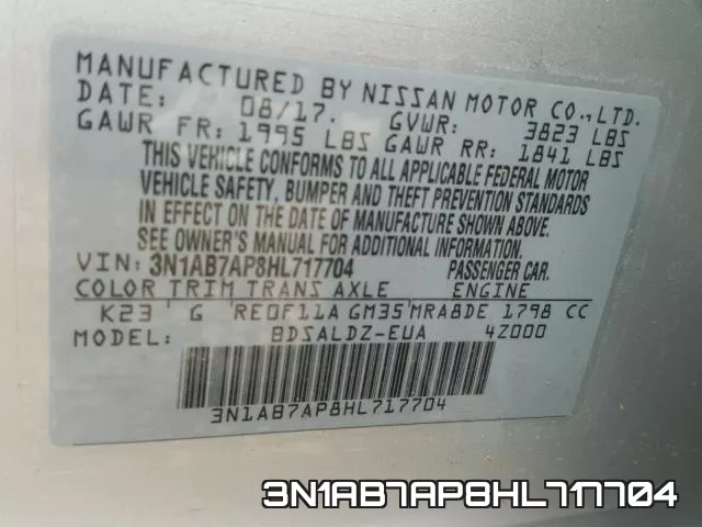 3N1AB7AP8HL717704 фото 2