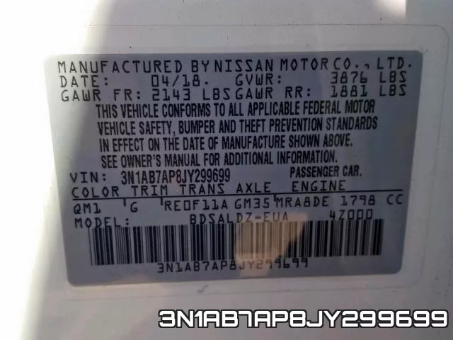 3N1AB7AP8JY299699 фото 2