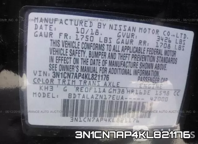 3N1CN7AP4KL821176 фото 10