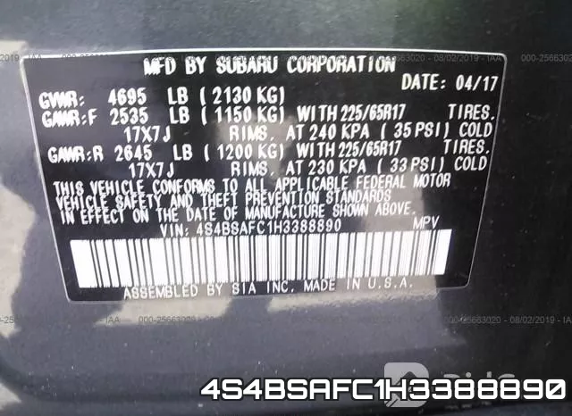 4S4BSAFC1H3388890 фото 10