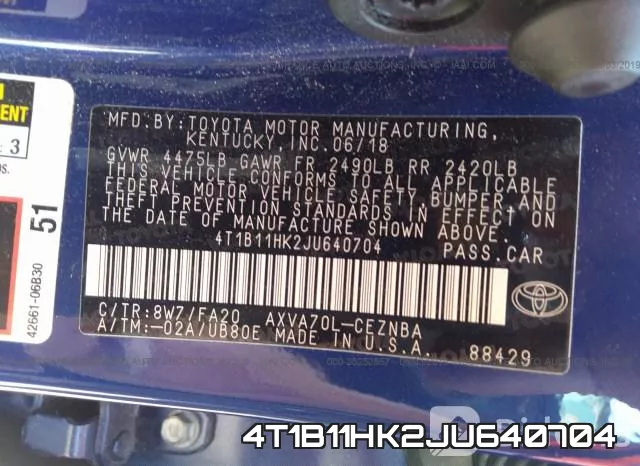 4T1B11HK2JU640704 фото 10