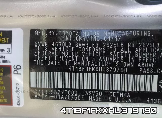 4T1BF1FKXHU379790 фото 10