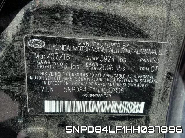 5NPD84LF1HH037896 фото 2