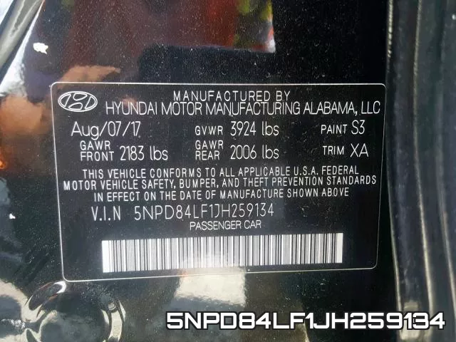 5NPD84LF1JH259134 фото 2