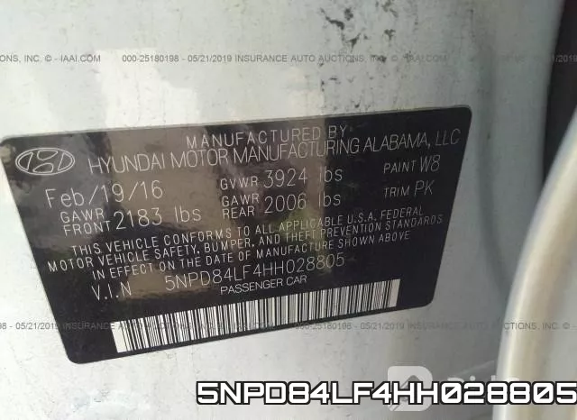 5NPD84LF4HH028805 фото 10