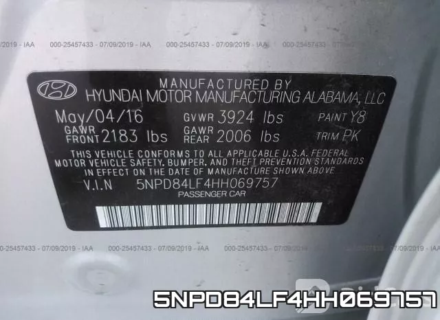 5NPD84LF4HH069757 фото 10