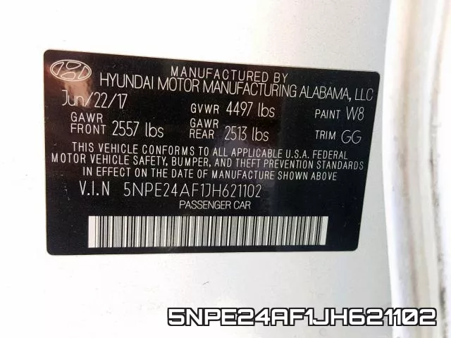 5NPE24AF1JH621102 фото 2